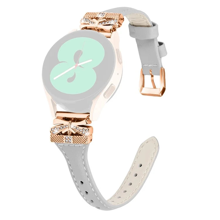 Rose Gold Buckle 20mm Strap for Samsung Galaxy Watch3 41mm  /  Watch4  /  Watch5  /  Watch4 Classic  /  Watch4 Active  /  Watch5 Active Watch Band