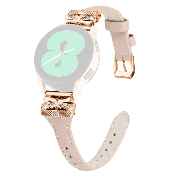 Rose Gold Buckle 20mm Strap for Samsung Galaxy Watch3 41mm  /  Watch4  /  Watch5  /  Watch4 Classic  /  Watch4 Active  /  Watch5 Active Watch Band