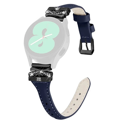 For Samsung Galaxy Watch3 41mm / Watch4 / Watch5 / Watch4 Classic / Watch4 Active / Watch5 Active Watchband Black Buckle 20mm