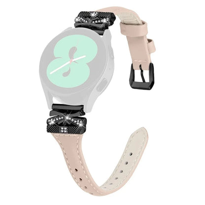 For Samsung Galaxy Watch3 41mm / Watch4 / Watch5 / Watch4 Classic / Watch4 Active / Watch5 Active Watchband Black Buckle 20mm