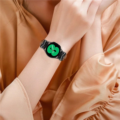 For Samsung Galaxy Watch3 41mm / Watch4 / Watch5 / Watch4 Classic / Watch4 Active / Watch5 Active Watchband Black Buckle 20mm