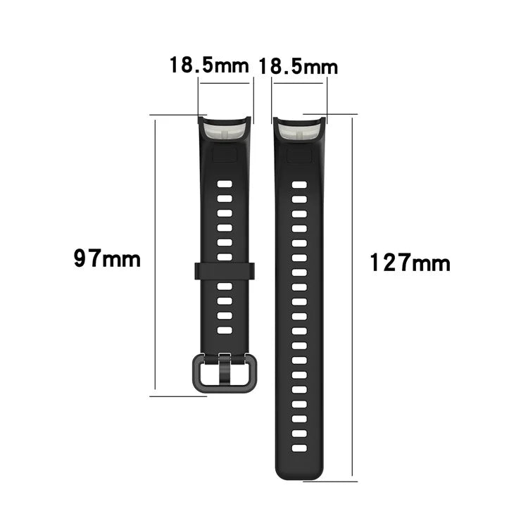 For Huawei Watch Band 4 (ADS-B29) Strap Replacement Adjustable Silicone Watch Band