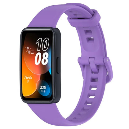 For Huawei Band 8 Silicone Strap Waterproof Soft Watch Band
