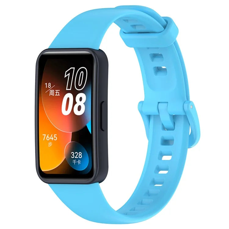 For Huawei Band 8 Silicone Strap Waterproof Soft Watch Band