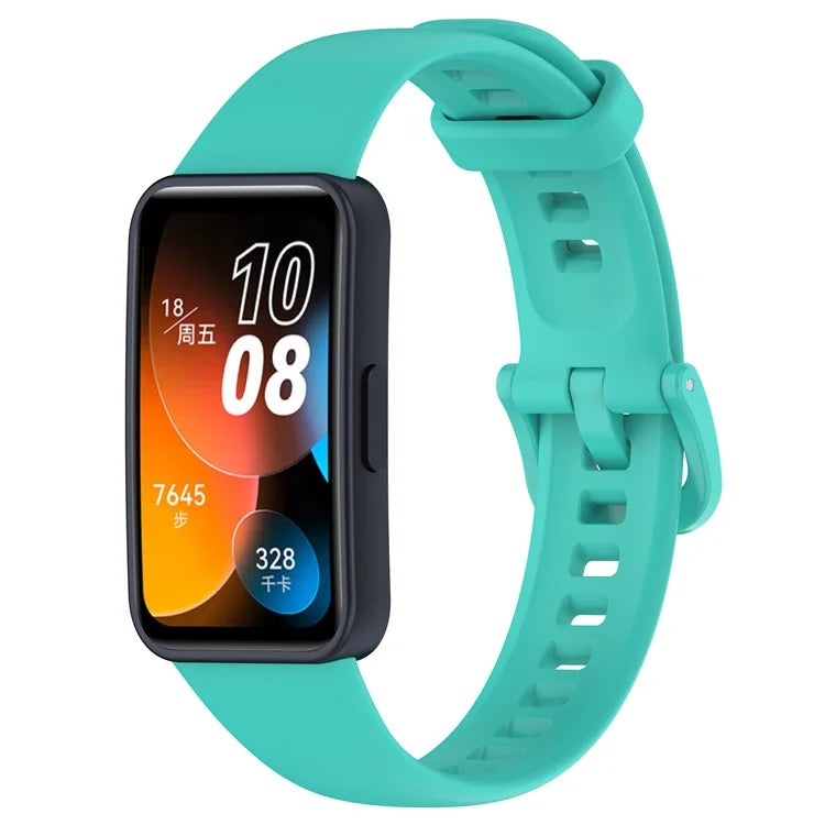 For Huawei Band 8 Silicone Strap Waterproof Soft Watch Band