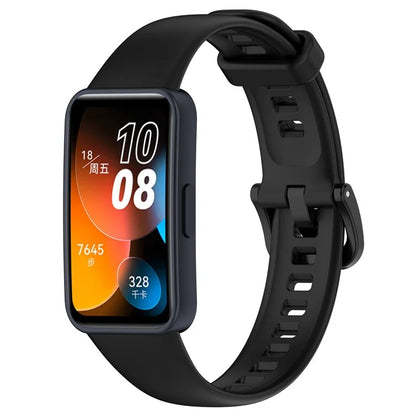 For Huawei Band 8 Silicone Strap Waterproof Soft Watch Band