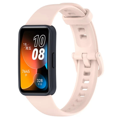 For Huawei Band 8 Silicone Strap Waterproof Soft Watch Band