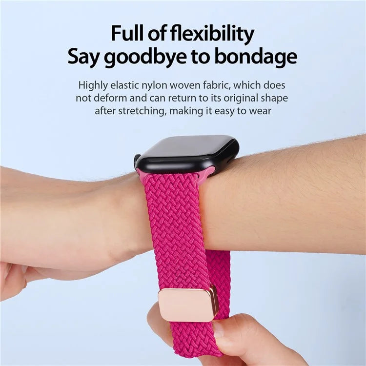 DUX DUCIS For Apple Watch Series 9 8 7 41mm  /  6 5 4 SE (2023) SE (2022) SE 40mm  /  3 2 1 38mm Nylon Watch Straps