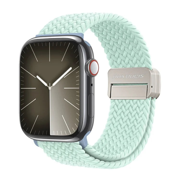 DUX DUCIS Watch Strap for Apple Watch Series 10 42mm / 9 8 7 41mm / SE (2023) SE (2022) SE 6 5 4 40mm / 3 2 1 38mm Nylon Watch Strap - Soft Mint