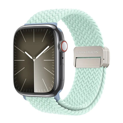 DUX DUCIS Watch Strap for Apple Watch Series 10 42mm / 9 8 7 41mm / SE (2023) SE (2022) SE 6 5 4 40mm / 3 2 1 38mm Nylon Watch Strap - Soft Mint