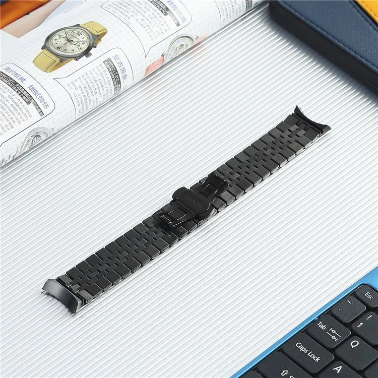 For Samsung Galaxy Watch6 / Watch6 Classic / Watch 5 / Watch 5 Pro / Watch 5 Active / Watch4 / Watch4 Classic / Watch4 Active Stainless Steel Watch Band