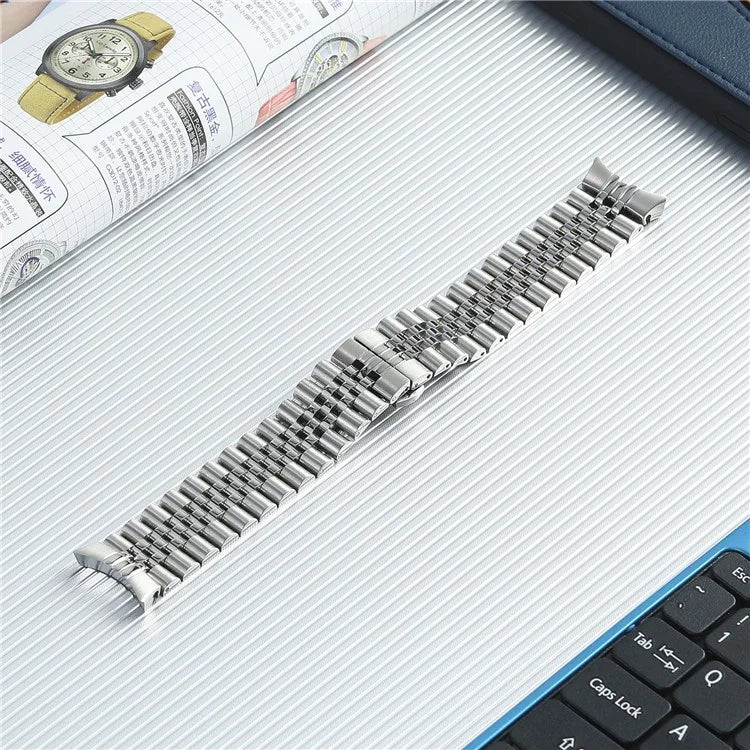 For Samsung Galaxy Watch6 / Watch6 Classic / Watch 5 / Watch 5 Pro / Watch 5 Active / Watch4 / Watch4 Classic / Watch4 Active Stainless Steel Watch Band