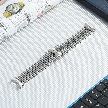 For Samsung Galaxy Watch6 / Watch6 Classic / Watch 5 / Watch 5 Pro / Watch 5 Active / Watch4 / Watch4 Classic / Watch4 Active Stainless Steel Watch Band