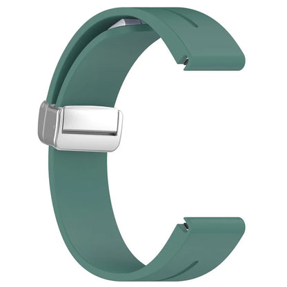 For Garmin Fenix 7S / 6S Pro / 5S Plus / Instinct 2S Silicone Watch Bands Silver Buckle 20mm Strap