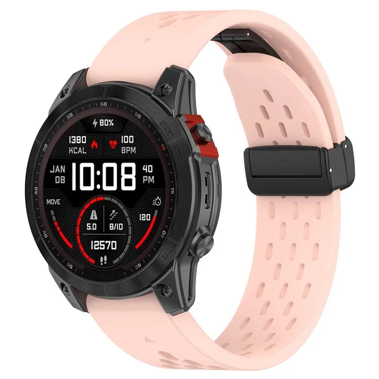 For Garmin Fenix 7 / Forerunner 965 / 955 / 945 / 935 Watch Band 22mm Silicone Breathable Wristband