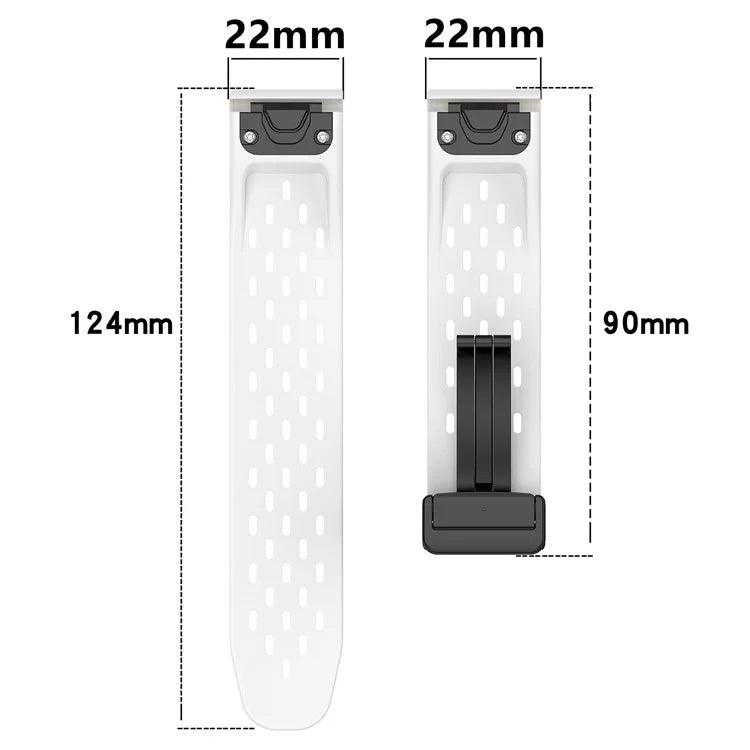 For Garmin Fenix 7 / Forerunner 965 / 955 / 945 / 935 Watch Band 22mm Silicone Breathable Wristband