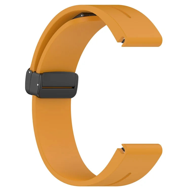 For Garmin Fenix 7 / Forerunner 965 / 955 / 945 / 935 Silicone Band Black Buckle 22mm Watch Strap
