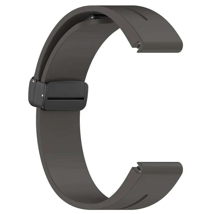 For Garmin Fenix 7 / Forerunner 965 / 955 / 945 / 935 Silicone Band Black Buckle 22mm Watch Strap