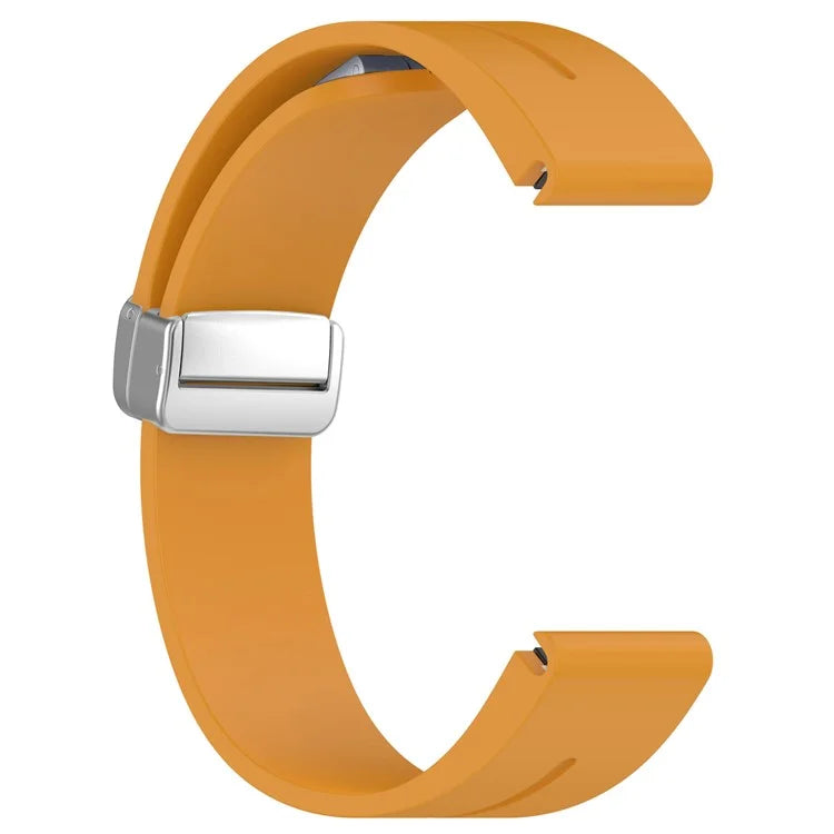 For Garmin Fenix 7 / Forerunner 965 / 955 / 945 / 935 22mm Watch Band Silive Buckle Silicone Wriststrap