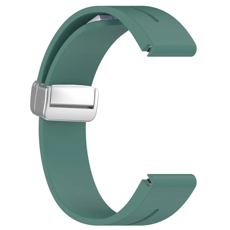 For Garmin Fenix 7 / Forerunner 965 / 955 / 945 / 935 22mm Watch Band Silive Buckle Silicone Wriststrap