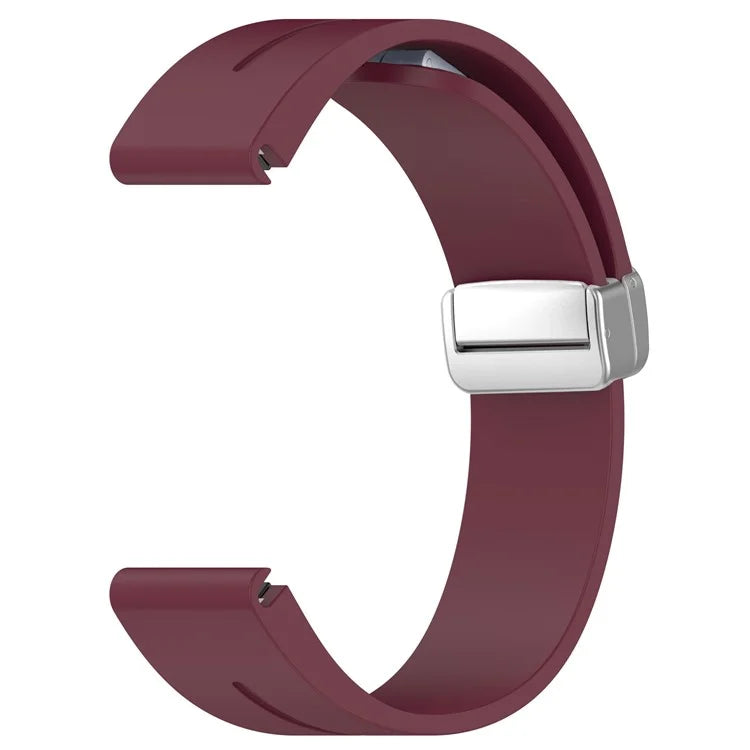 For Garmin Fenix 7 / Forerunner 965 / 955 / 945 / 935 22mm Watch Band Silive Buckle Silicone Wriststrap