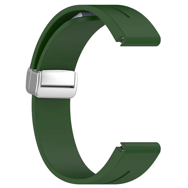 For Garmin Fenix 7 / Forerunner 965 / 955 / 945 / 935 22mm Watch Band Silive Buckle Silicone Wriststrap