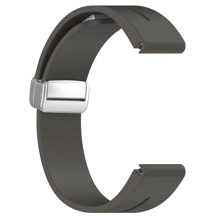For Garmin Fenix 7 / Forerunner 965 / 955 / 945 / 935 22mm Watch Band Silive Buckle Silicone Wriststrap