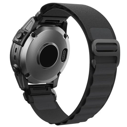 For Garmin Fenix 7X / 7X Solar / Tactix 7 Pro Nylon Watch Band Adjustable 26mm Quick Release Wrist Strap