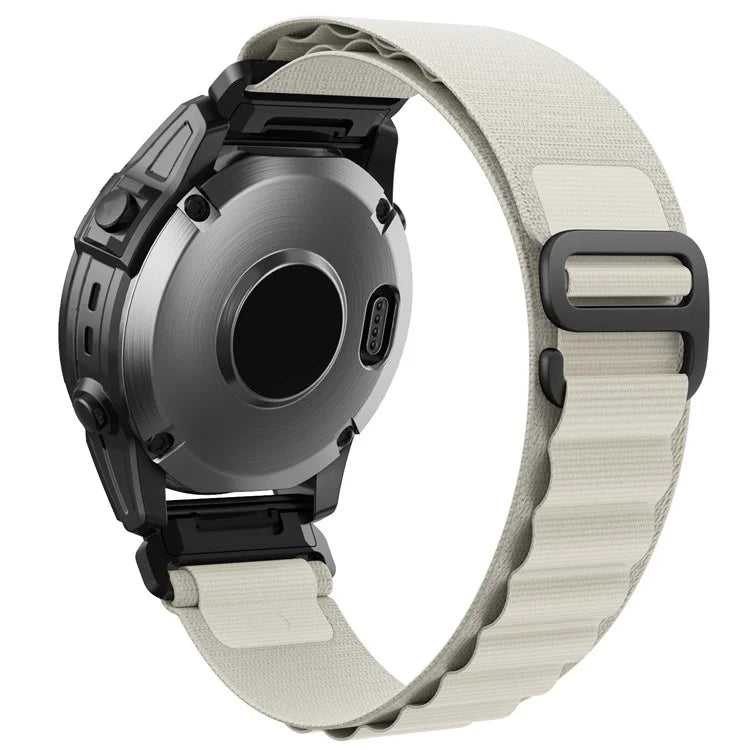 For Garmin Fenix 7X / 7X Solar / Tactix 7 Pro Nylon Watch Band Adjustable 26mm Quick Release Wrist Strap