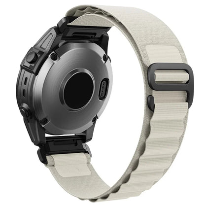 For Garmin Fenix 7X / 7X Solar / Tactix 7 Pro Nylon Watch Band Adjustable 26mm Quick Release Wrist Strap