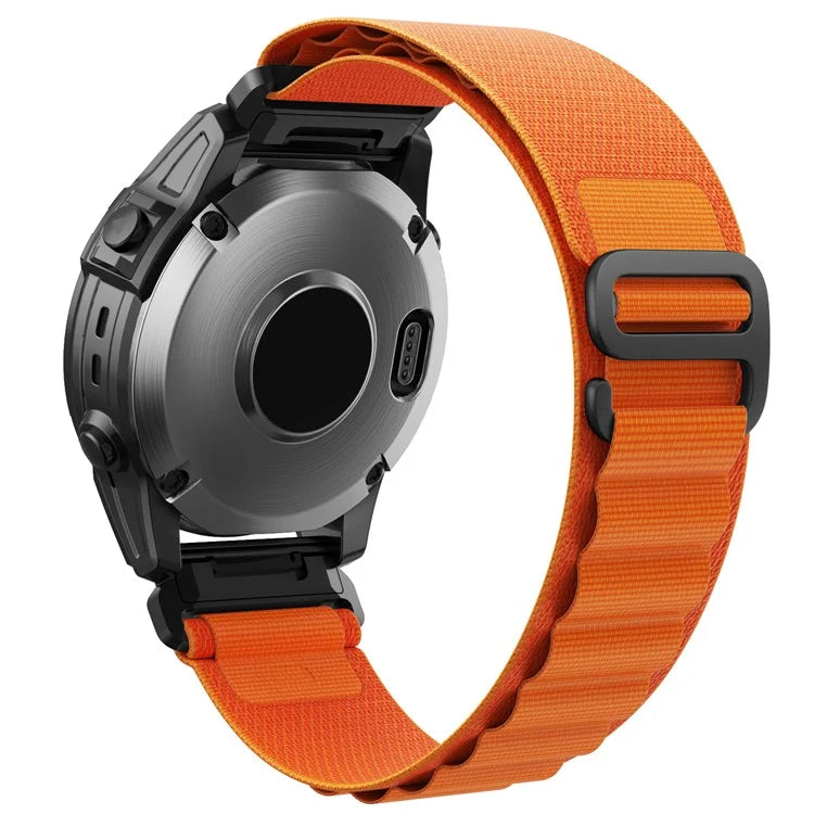 For Garmin Fenix 7X / 7X Solar / Tactix 7 Pro Nylon Watch Band Adjustable 26mm Quick Release Wrist Strap