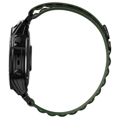 For Garmin Fenix 7X / 7X Solar / Tactix 7 Pro Nylon Watch Band Adjustable 26mm Quick Release Wrist Strap