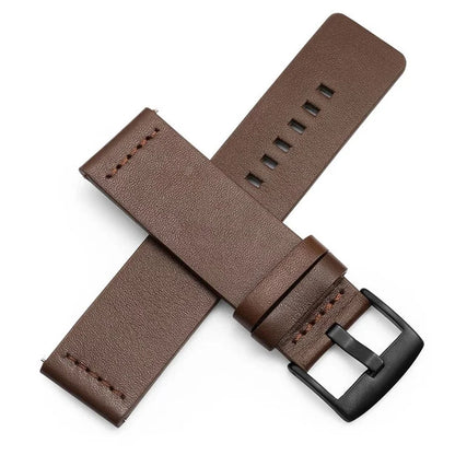 For Suunto 9 / 9 Baro / 7 Replacement Watch Band 24mm PU Leather Watch Strap