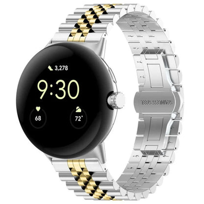 For Google Pixel Watch / Watch 2 Replacement Watch Strap Stainless Steel Watch Band