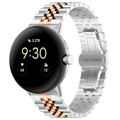 For Google Pixel Watch / Watch 2 Replacement Watch Strap Stainless Steel Watch Band