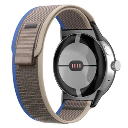 For Google Pixel Watch / Watch 2 Nylon Watch Band Adjustable Quick Release Wrist Strap