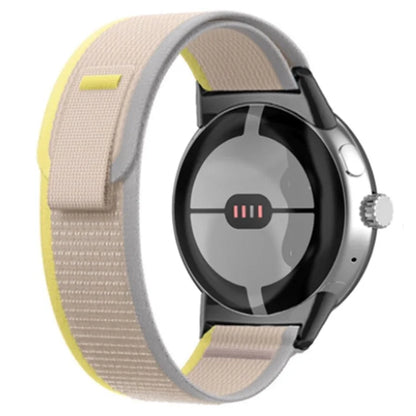 For Google Pixel Watch / Watch 2 Nylon Watch Band Adjustable Quick Release Wrist Strap