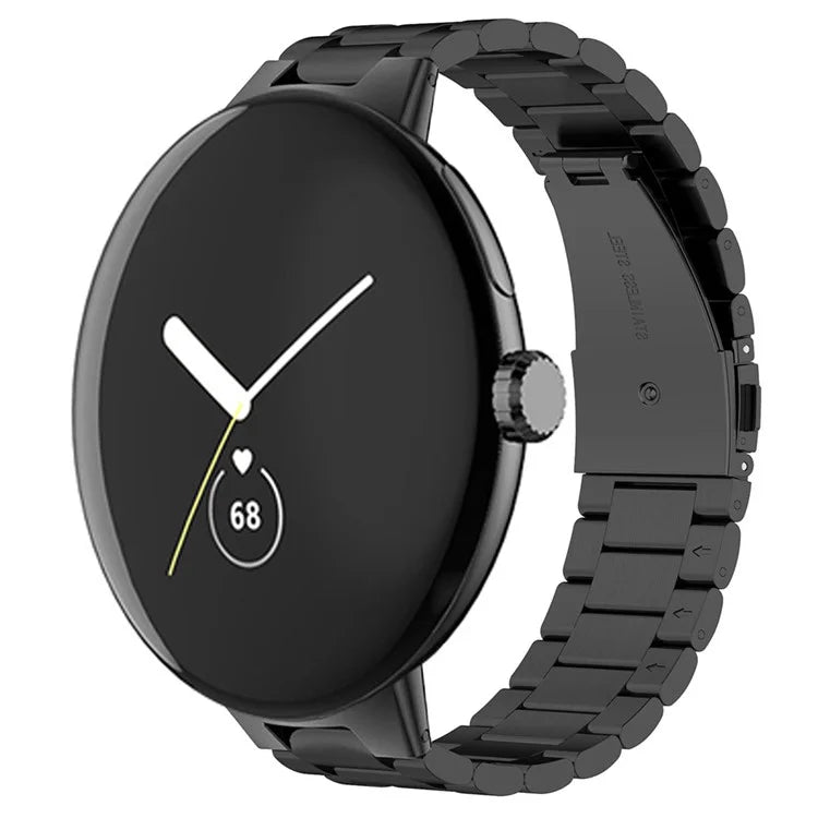For Google Pixel Watch / Watch 2 Stainless Steel Watch Strap Integrate Replacement Watch Band