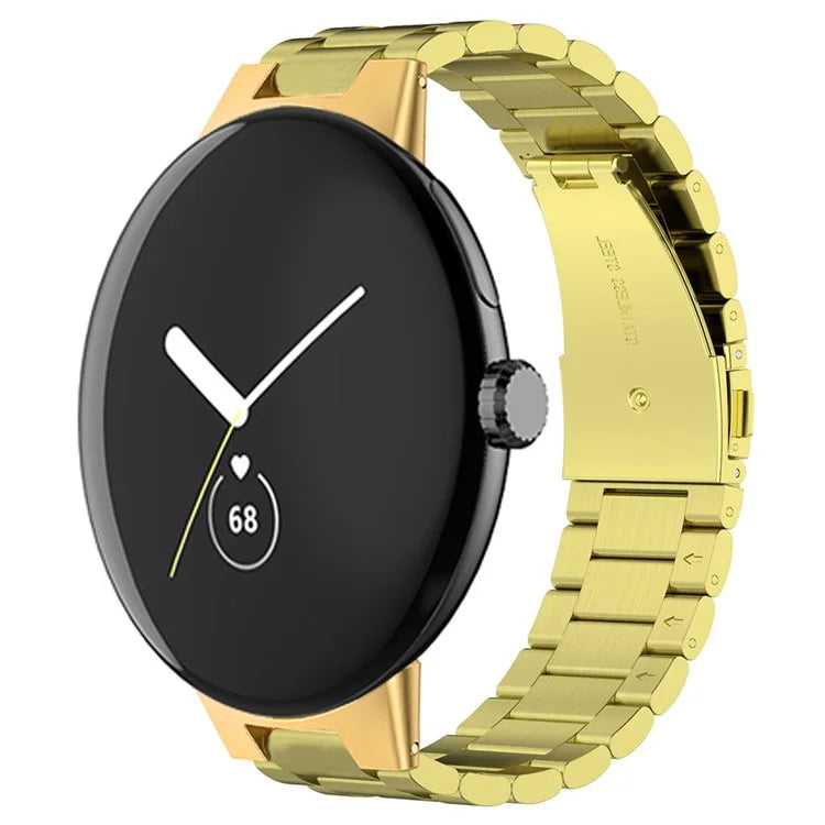 For Google Pixel Watch / Watch 2 Stainless Steel Watch Strap Integrate Replacement Watch Band