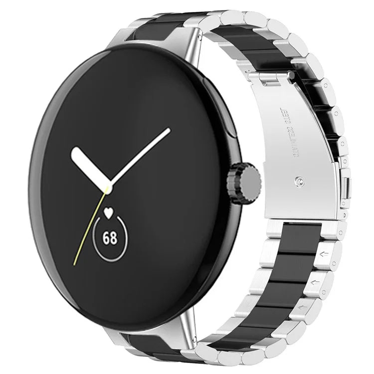 For Google Pixel Watch / Watch 2 Stainless Steel Watch Strap Integrate Replacement Watch Band