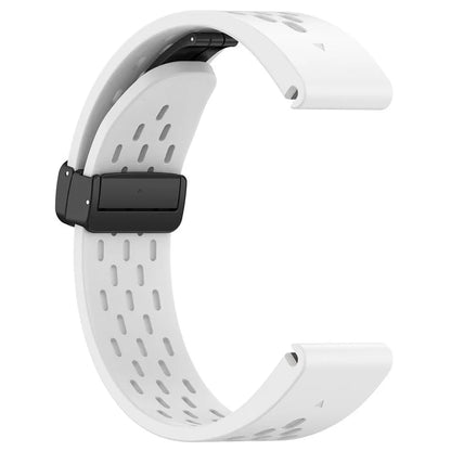 For Garmin Fenix 7S / Instinct 2S / Fenix 6S / Fenix 6S Pro Breathable Strap Folding Buckle 20mm Silicone Watch Band