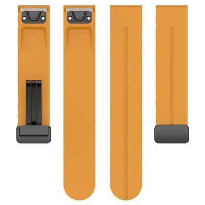 For Garmin Fenix 7S / 7S Pro / Instinct 2S / Fenix 6S Watch Strap 20mm Silicone Watchband with Black Buckle
