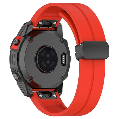 For Garmin Fenix 7S / 7S Pro / Instinct 2S / Fenix 6S Watch Strap 20mm Silicone Watchband with Black Buckle