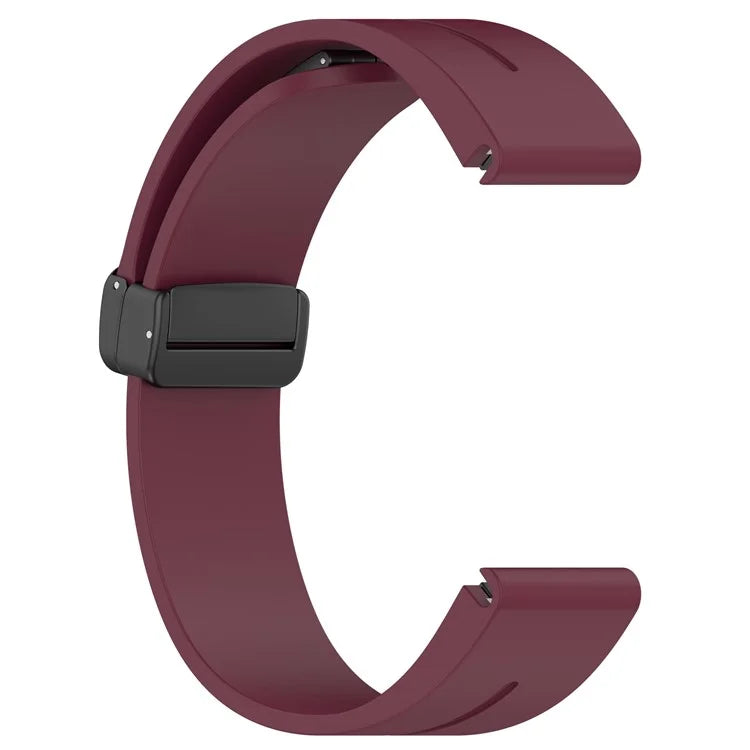 For Garmin Fenix 7S / 7S Pro / Instinct 2S / Fenix 6S Watch Strap 20mm Silicone Watchband with Black Buckle