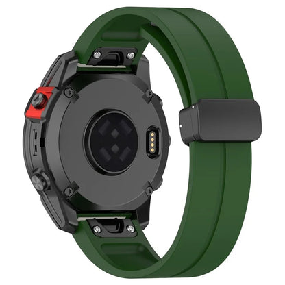 For Garmin Fenix 7S / 7S Pro / Instinct 2S / Fenix 6S Watch Strap 20mm Silicone Watchband with Black Buckle