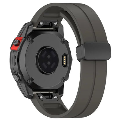 For Garmin Fenix 7S / 7S Pro / Instinct 2S / Fenix 6S Watch Strap 20mm Silicone Watchband with Black Buckle