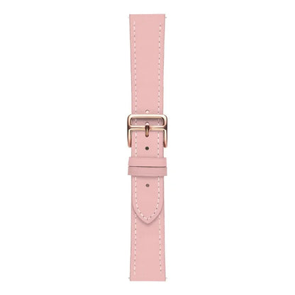 For Garmin vivoactive 5 / Venu 2 Plus / Venu Sq PU Leather Watch Strap Gold Buckle 20mm Watch Band