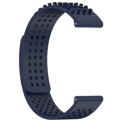 For Garmin vivoactive 5 / GarminActive 5 / Venu Sq 2 Silicone Watch Strap 20mm Breathable Watch Band