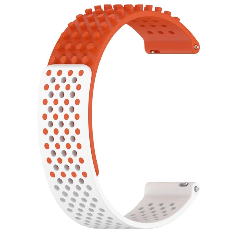 For Huawei Watch GT 4 / 3 / 2 46mm Silicone Watch Strap 22mm Breathable Quick Release Watch Band / White