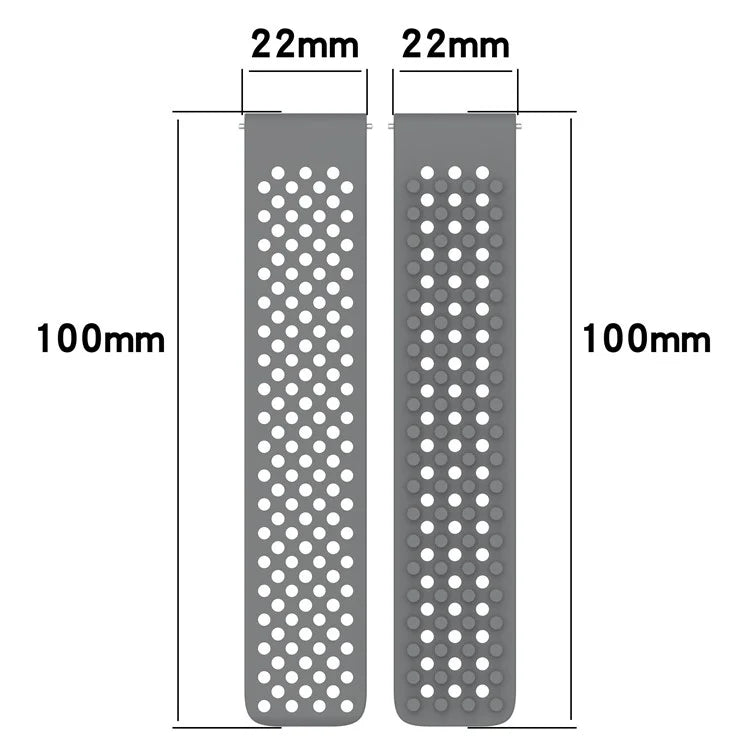 For Huawei Watch GT 4 / 3 / 2 46mm Silicone Watch Strap 22mm Breathable Quick Release Watch Band